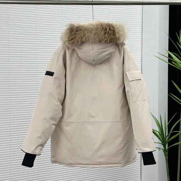 Canada Goose Expedition white Unisex Hooded Parka - Picture 2 of 9